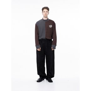 Jacquard String Rug Pants - Black /M243PT02BK