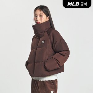 MLB [엠엘비코리아공식] 여성 크롭 커브 패딩 NY (D.Brown)