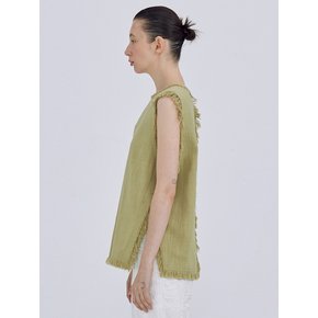 Fringe Long Top_Olive