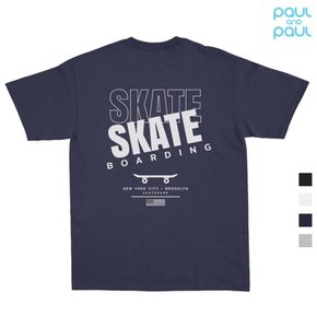 SKATE 옆트임 오버핏 남여공용 반팔 20수 4컬러