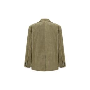 아모멘토 26FW Velvet Oversized Jacket, Khaki