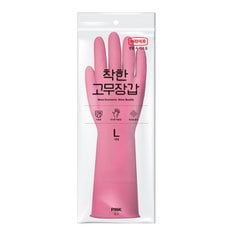 롯데이라이프 롯데 e-life 고무장갑 NEW 핑크 (대)