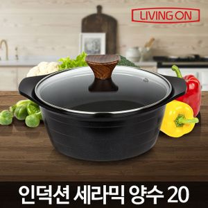 오너클랜 인덕션 세라믹 냄비 양수 20 인덕션용 전용 용기 주물