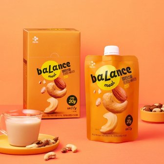 CJ제일제당(주) 밸런스밀 프로틴쉐이크 견과 225g(45g x 5개입)