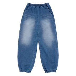 BASIC LOGO APPLIQUE BRUSH PANTS 베이직 아플리케브러쉬 팬츠 네이비