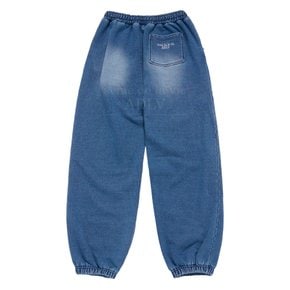 BASIC LOGO APPLIQUE BRUSH PANTS 베이직 아플리케브러쉬 팬츠 네이비