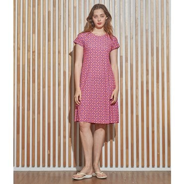 립밤 바이립밤 크레오라 디프리 아트웍  패턴 미디  원피스 LDM50PZ01