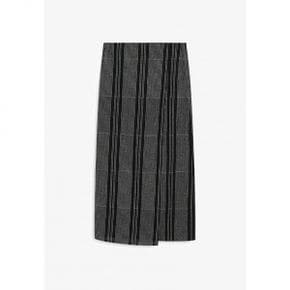 4977083 Massimo Dutti Wrap skirt - black