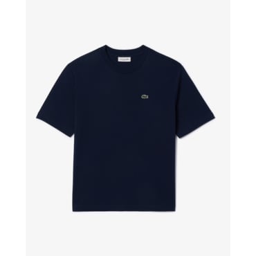 라코스테 (여성) 25SS 릴랙스핏 베이직 반팔 티셔츠 TF7215-55G 166(네이비)