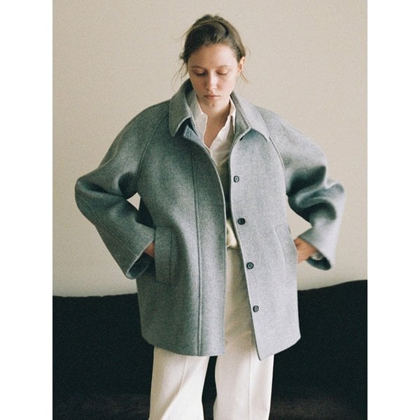 Wool Half Coat (2Colors)