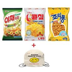 크라운 스마일가방 야채타임 70g 콘칩 70g 죠리퐁 74g (S9119983)