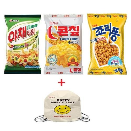 크라운 스마일가방 야채타임 70g 콘칩 70g 죠리퐁 74g(1)