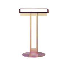 Meta Side Table - Yellow chromate