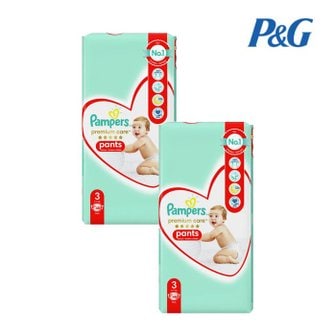 팸퍼스 유럽산 팸퍼스 프리미엄케어 팬티형 기저귀  3단계_2팩(96p) pampers 바우처