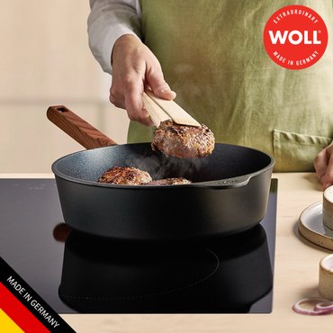WOLL 에코로직 우드 QXR 인덕션 깊은 후라이팬 24cm