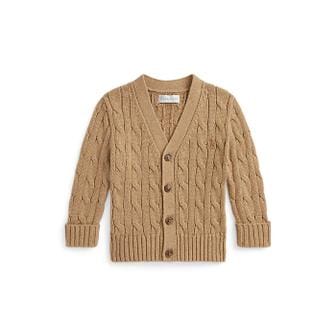 폴로 랄프 로렌 랄프 로렌 베이비 남아 케이블 니트 코튼 V넥 카디건(CWPOSWEI6820277260)