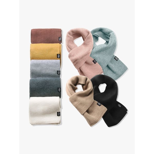 [1+1] UNISEX 소프트 터치 숏 머플러(9color)