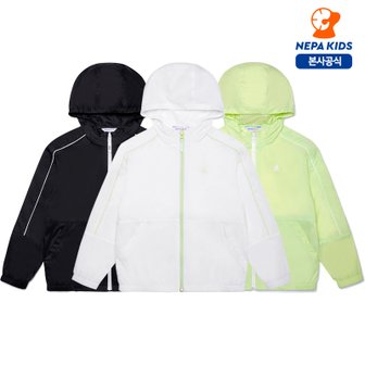 네파키즈 네파키즈/본사 KID0653 라인 배색 바람막이 자켓