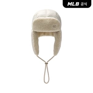 MLB [엠엘비코리아공식] 베이직 프리미엄 윈터 패딩 트루퍼 귀달이 캡 NY (Cream)