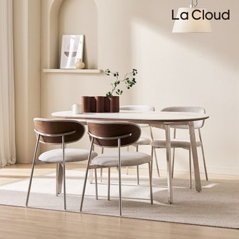 라클라우드 아놀드 포세린 세라믹 4인 식탁세트