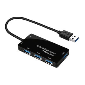 무전원 USB3.0 4포트USB허브 케이블일체형 NEXT-414U3