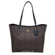 [시흥점] [시흥점] [COACH]코치 시티 시그니처 캔버스 토트백 LTH CITY TOTE 5696 BROWN