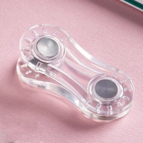 국산 플라이토 자석 집게 클립 메모홀더 2P 반투명