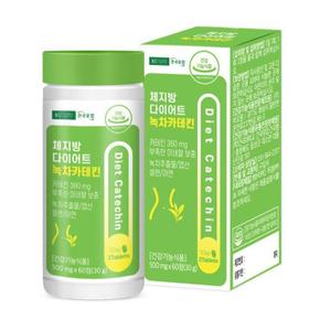 건국유업 체지방 다이어트 녹차카테킨 500mg x 60정 1개