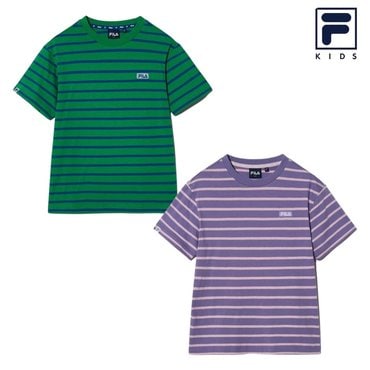 휠라키즈 [신상품] 25SS 스트라이프 반팔 티셔츠 2종 택1 [FK2RSH2103X]