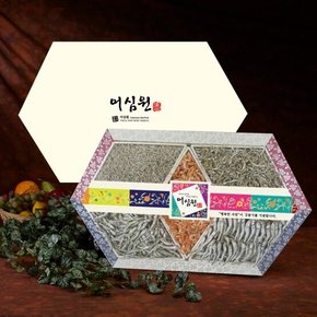 [어부마음] 함사랑 2호 멸치선물세트(볶음용200g,조림용(특)200g,조림용200g,국물용(특)200g,꽃새