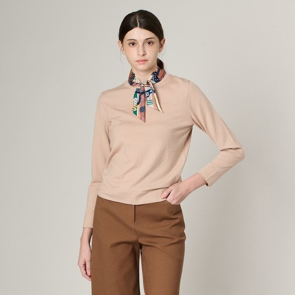 [여주점] 올앤선드리 타이 스카프 하프넥 니트 A3F8K334