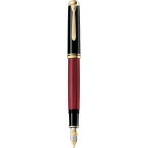 독일 펠리칸 만년필 1819335 Pelikan Souveran 800 816625 Fountain Pen 블랙 / Red Nib M Mediu