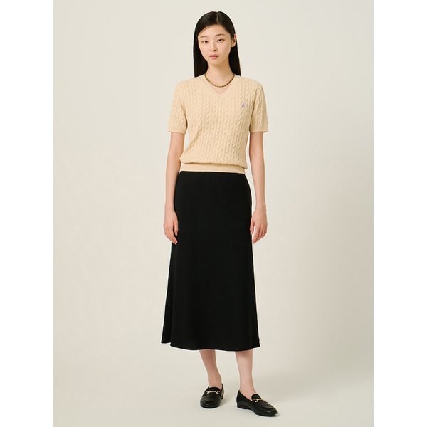 롱 H 스커트  블랙 (BF5727C315)