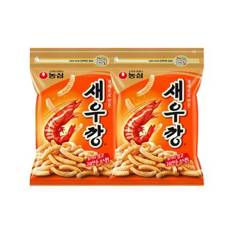  농심 새우깡 400g x 2개 / 봉지 과자 대용량 지퍼백