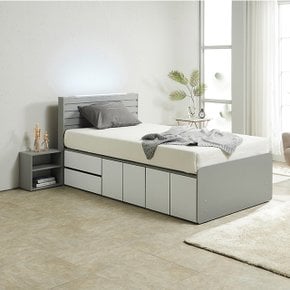 C3295D LED 좌서랍 수납침대 SS (매트미포함) 3colors