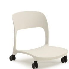 조립식 플라스틱 사출 좌식 바퀴 의자 (7색) 앉는 앉은 어린이 허리 등받이 체어 바닥