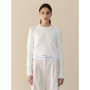 cotton crop round knit (ivory)