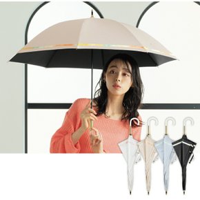 Wpc 접이식 우산 양상 여성용 장양산 일본양산 UV차단 베이지
