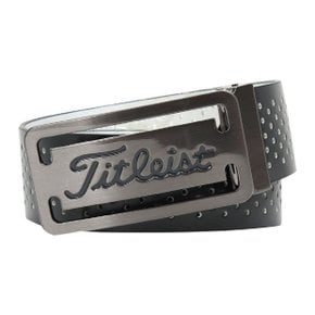 타이틀리스트머플러 CQK TKPMA1932-05 LOGO BUCKLE BELT CHARCOAL