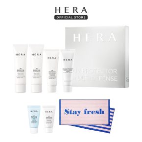 [내일도착]헤라 UV 프로텍터 멀티디펜스 듀오 세트(50ml 2개+40ml+여행용3종+비치타올)