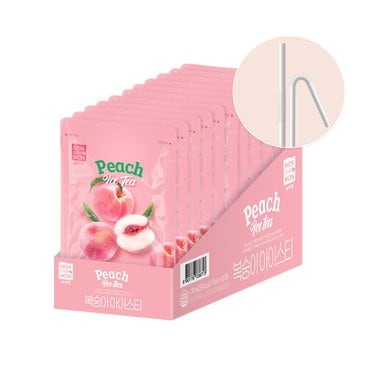 녹차원 달콤한 복숭아향이 가득한 개별파우치 아이스티 (복숭아아이스티170ml x 10개입)