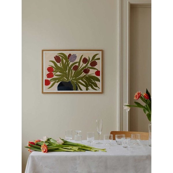 [아닌 세실리 이베르센] Tulips in a Blue Vase, 30x40 40x50cm