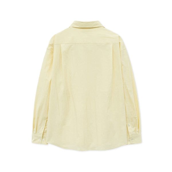 크런치 오버사이즈 원 포켓 셔츠 LEMON