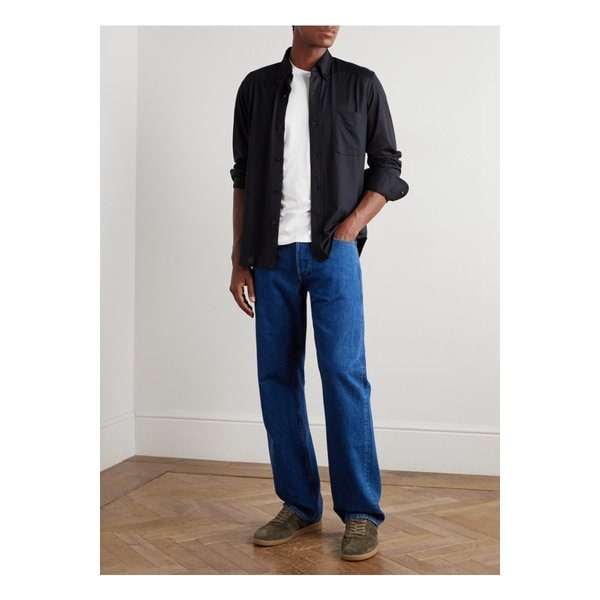 슬림핏 라이오셀 코튼 블렌드 저지 티셔츠 46376663162880799