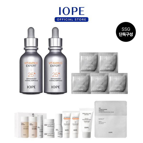[신제품] 아이오페 비타민C 엑스퍼트 25% 항산화 토닝앰플 23ml 2입