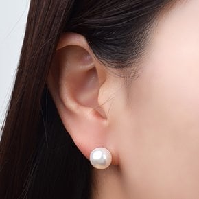[온주얼] 14K 펄 크리스탈 진주 귀걸이 (10mm)