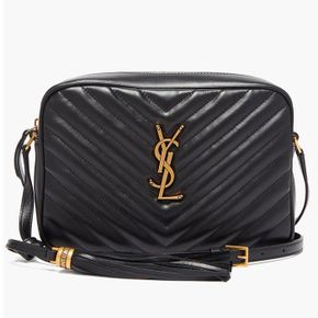 LOU 루 미디움 퀼팅 레더 YSL 로고 플라크 크로스백 612544 DV707 72153078