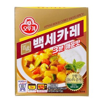 오뚜기 백세카레3분 매운맛 200g x 24개