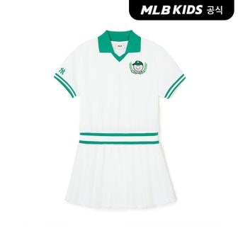 MLB키즈 (공식)24SS 그린플레이 피케 플리츠 원피스 7FOPE0143-50WHS