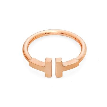 TIFFANY&CO 티파니 33285329 (GRP07781) 티파니 T 와이어 5호 18K 로즈골드 반지